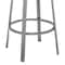 Armen Living Neura Swivel Counter or Bar Stool in Cloud Finish with White Faux Leather 840254333536 - alternate 10